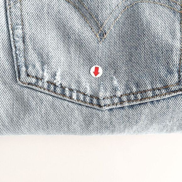 Levi Strauss & Co. Mens 501 Mid-Rise Straight-Leg Denim Jeans Blue Light-Wash 28 - Picture 14 of 14